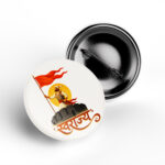 swarajya fort flag pin badge