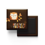 Owl motivation fridge magnet believe in yourself