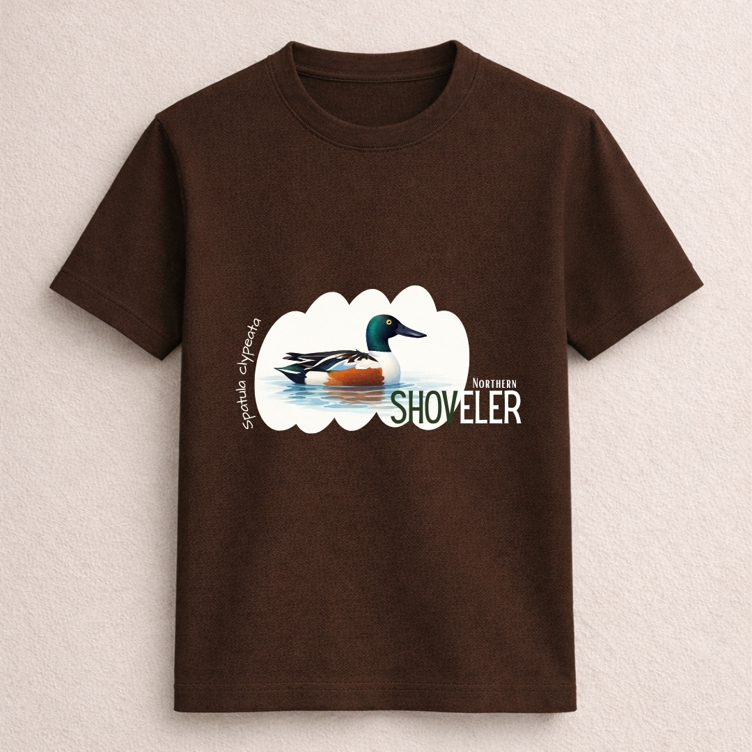 Northern Shoveler Bird Graphic T-Shirt