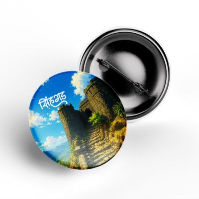 Sinhagad Fort Pin Badge heritage collectible
