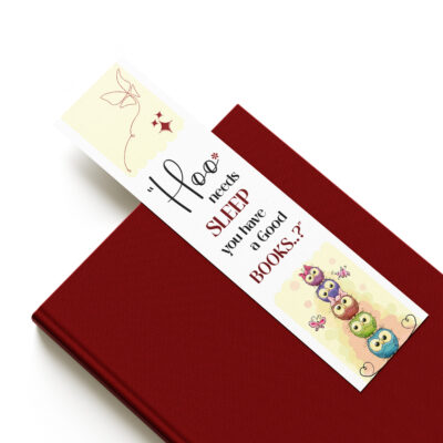 Owl Bookmark cute sleep books design
