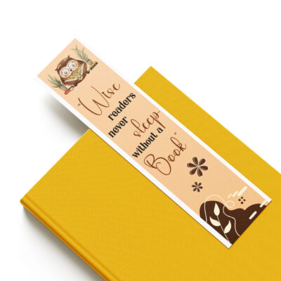 Owl Bookmark wise readers design