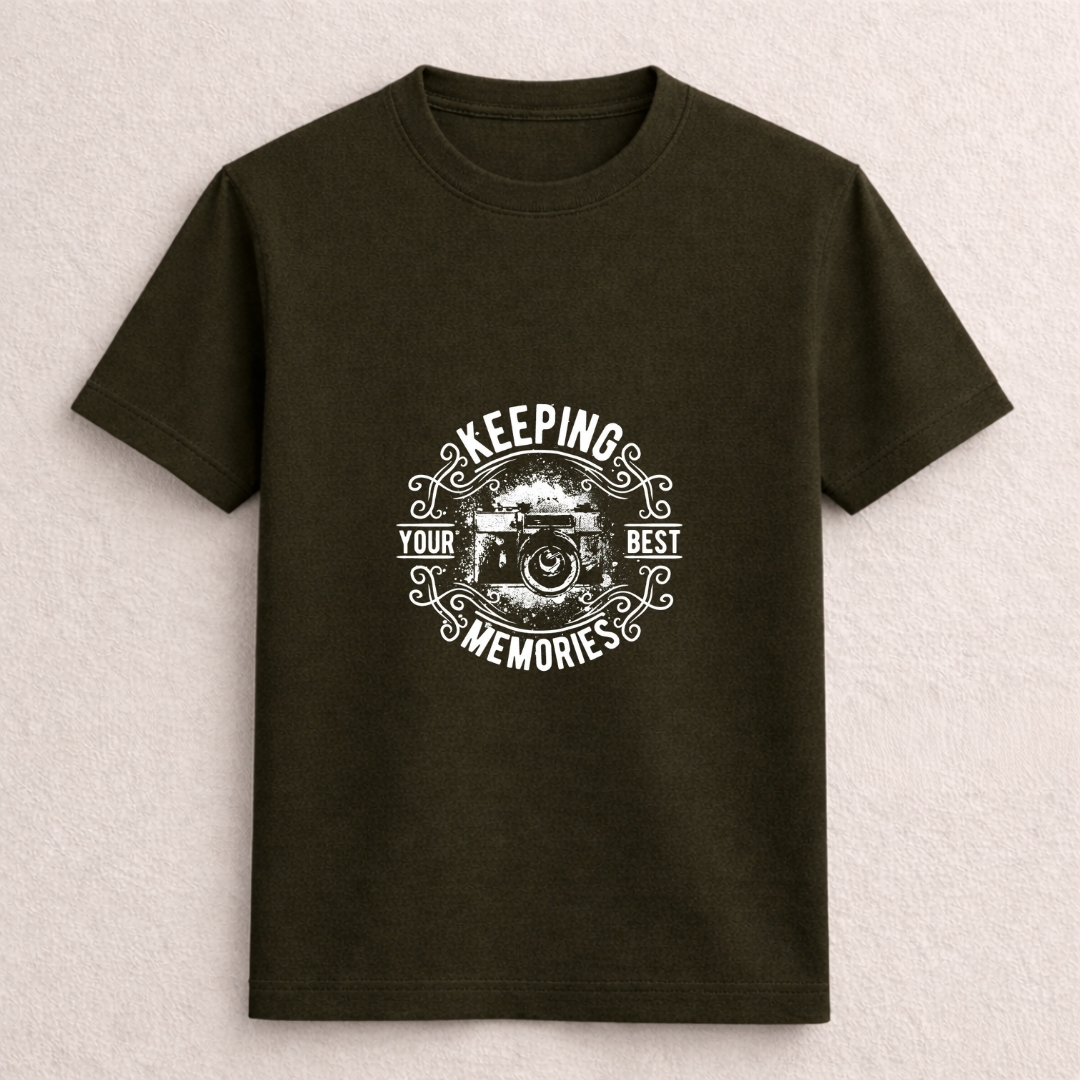 Keeping Your Best Memories Camera Graphic T-Shirt - Image 4