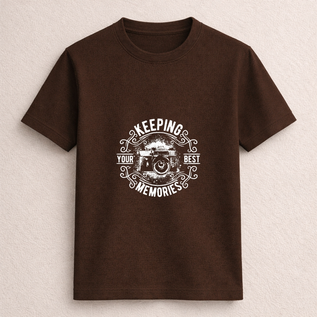 Keeping Your Best Memories Camera Graphic T-Shirt - Image 3