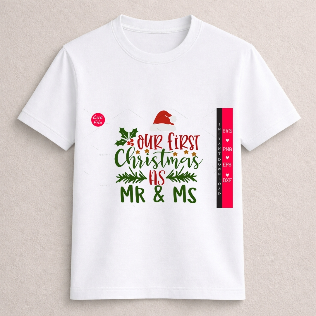 Our First Christmas as Mr & Mrs T-Shirt