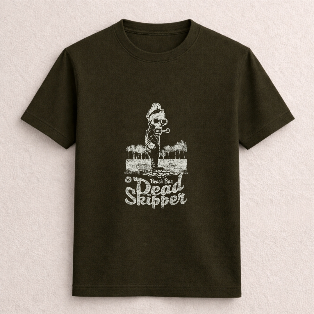 Dead Skipper Beach Bar Graphic T-Shirt - Image 4