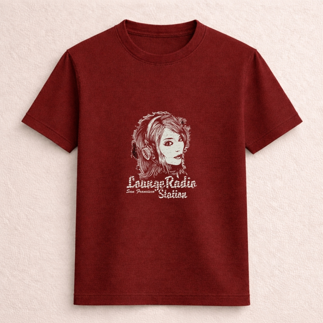 Lounge Radio Station Vintage Graphic T-Shirt - Image 2