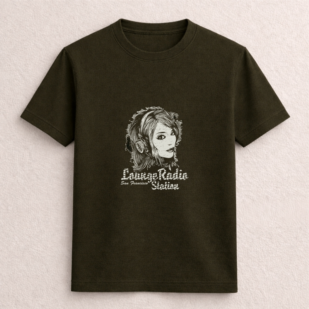 Lounge Radio Station Vintage Graphic T-Shirt - Image 4