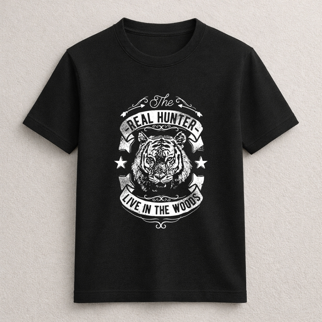 Real Hunter Live in the Woods Tiger T-Shirt