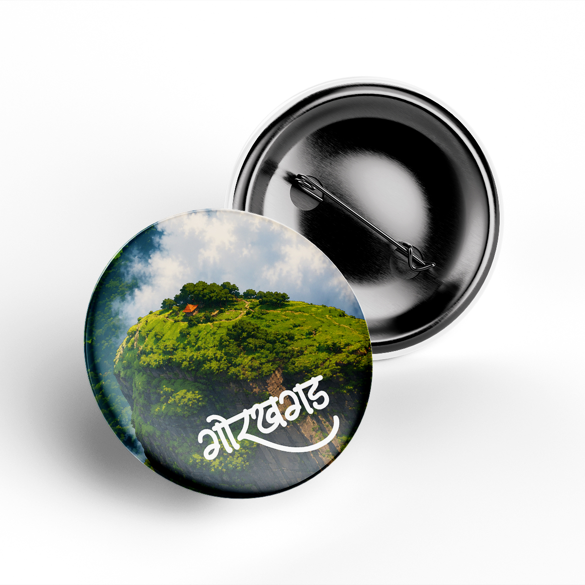 Gorakhgad Fort Button Badge, Gorakhgad Badge, Maharashtra Fort Badge, Trekking Badge, Adventure Badge, Heritage Badge, Travel Badge, Sahyadri Badge, Fort Souvenir, Backpack Badge, Collector Badge, Maharashtra Trek Merchandise, The Owltlet