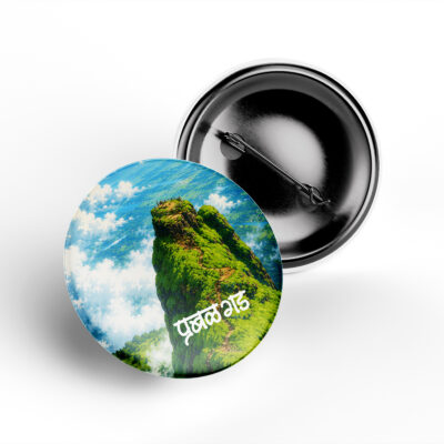 Prabalgad Fort Premium Round Badge – Maharashtra Trekking Pin Button