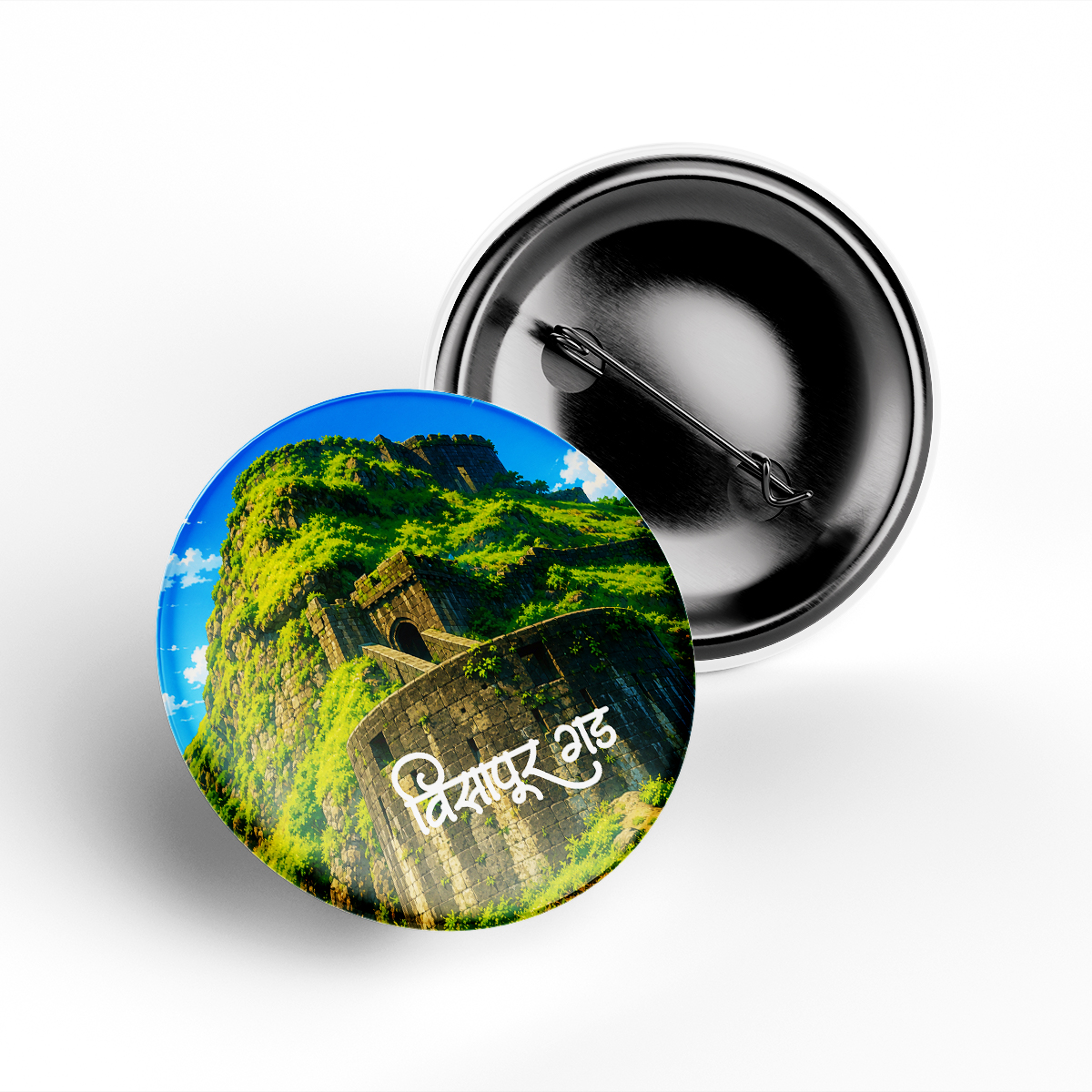 Visapur Fort Button Badge