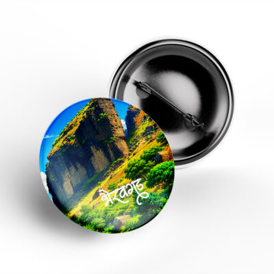 Bhairavgad Fort Badge Premium Metal Pin Button