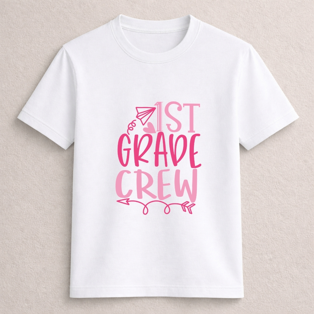 1st Grade Crew Kids T-Shirt - Image 2