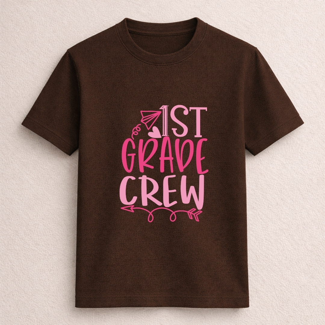 1st Grade Crew Kids T-Shirt - Image 3