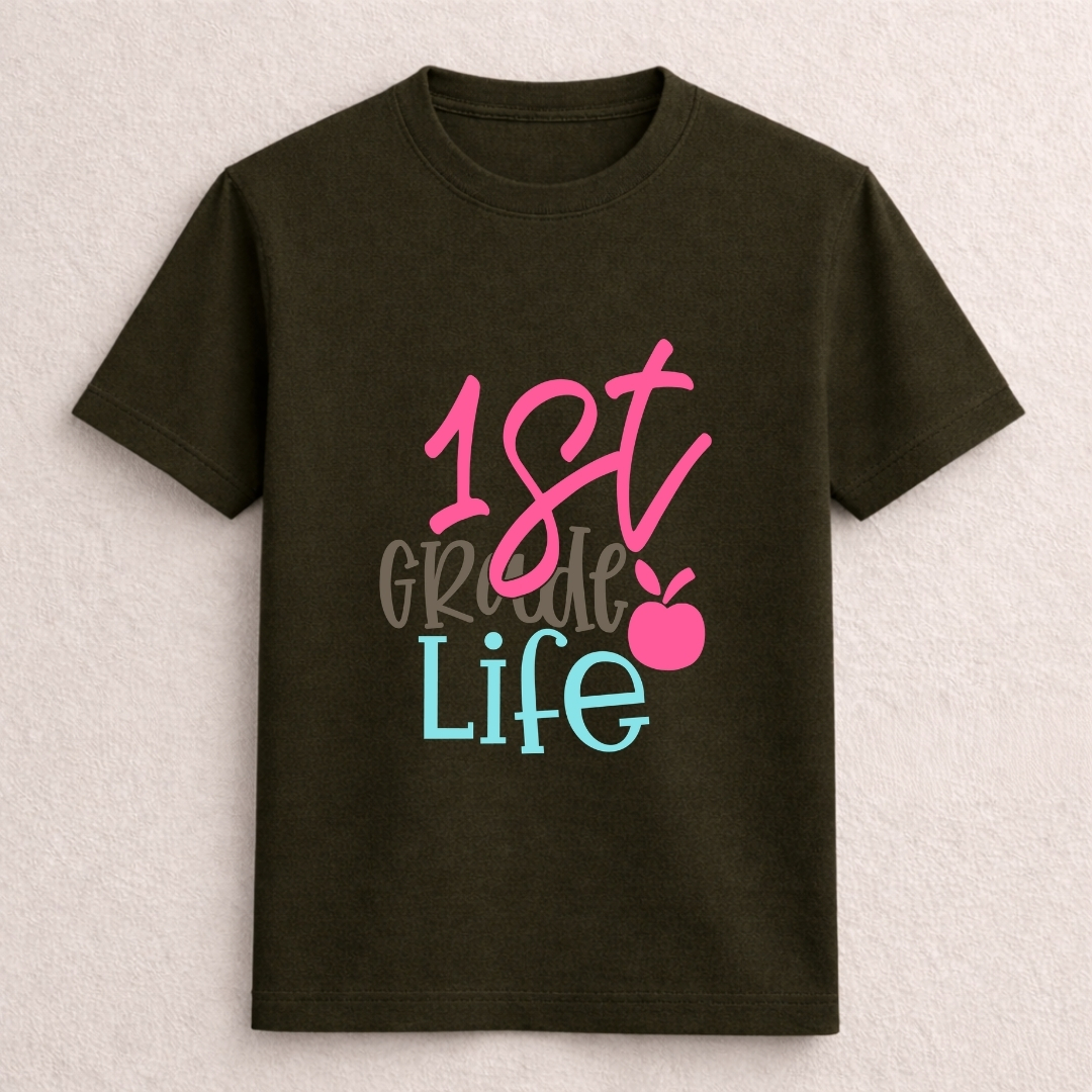 1st Grade Life Kids T-Shirt – Pink Edition - Image 3