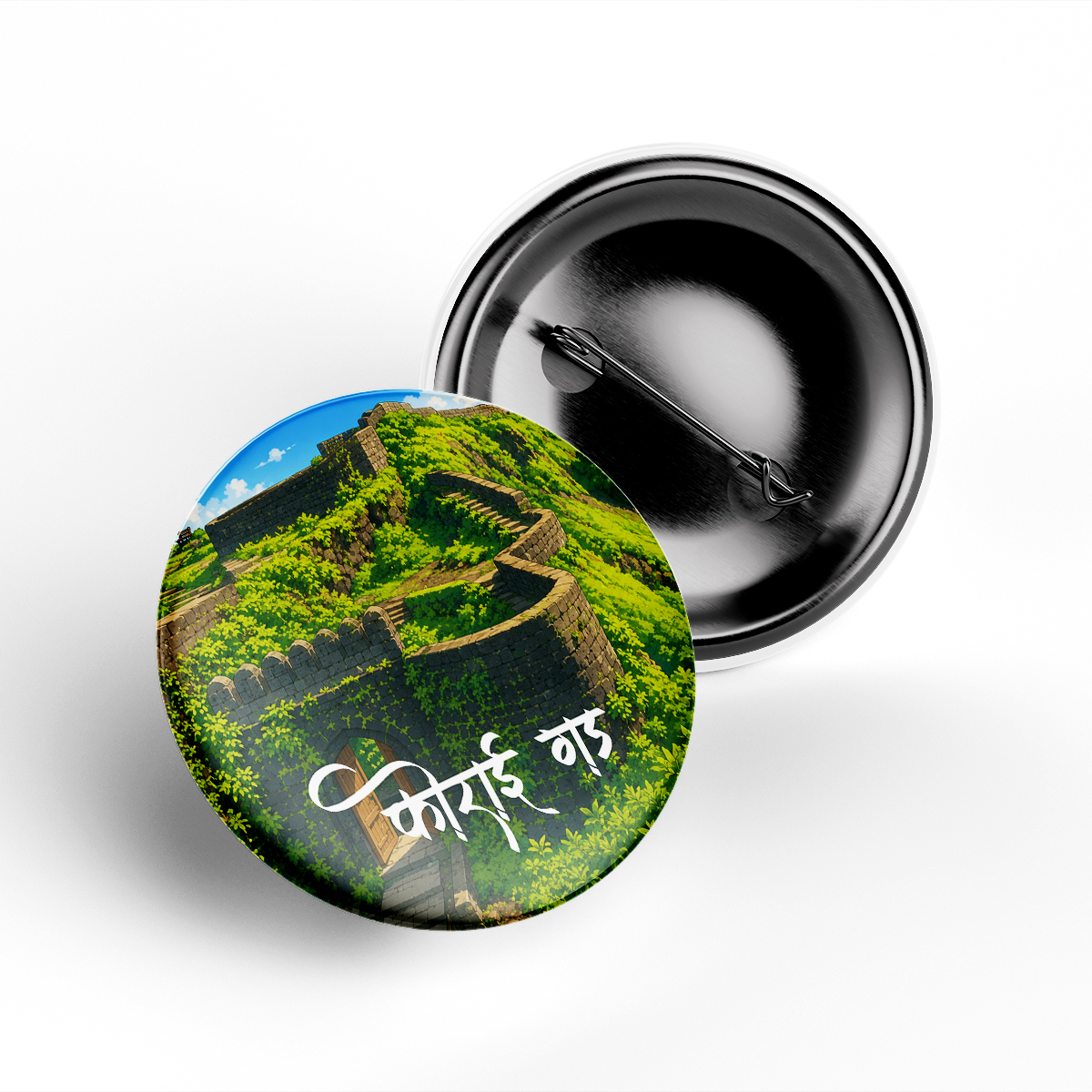 Korigad Fort Badge Premium Metal Pin Button