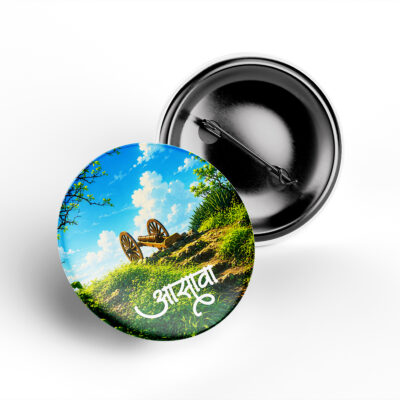 Premium Asava Fort Badge Metal Pin Button