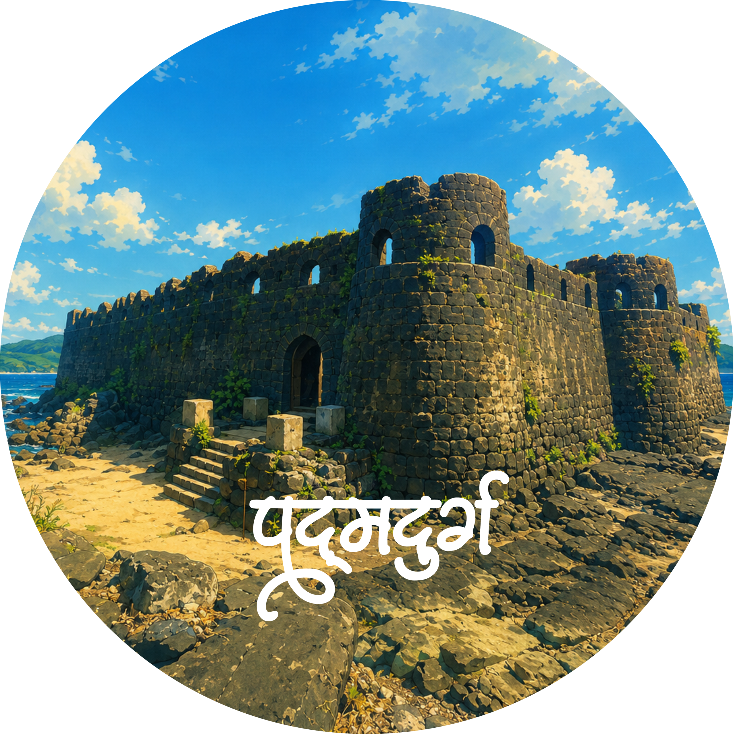 Padmadurg Fort Pin Badge - Image 2
