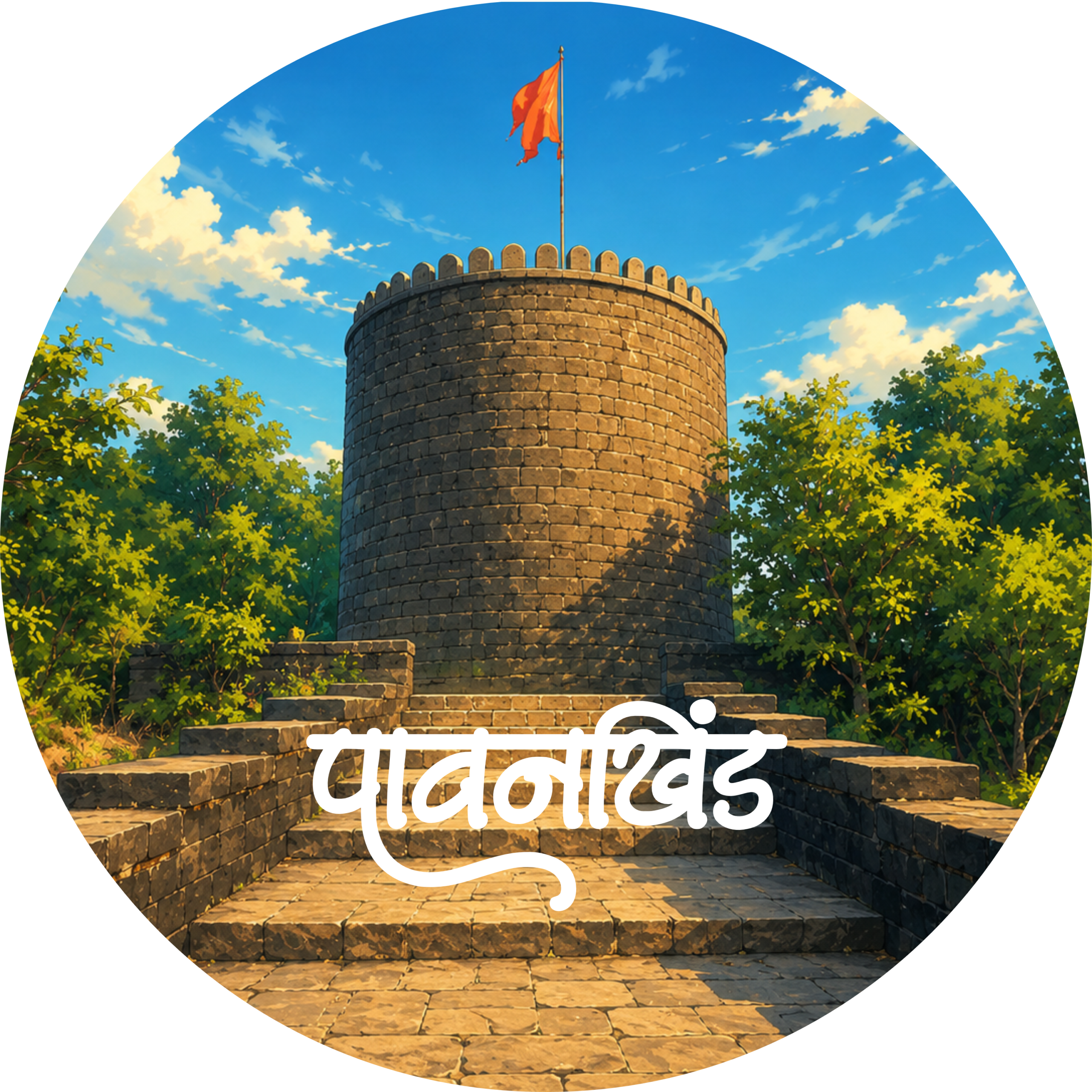 Pawangad Fort Pin Badge - Image 2