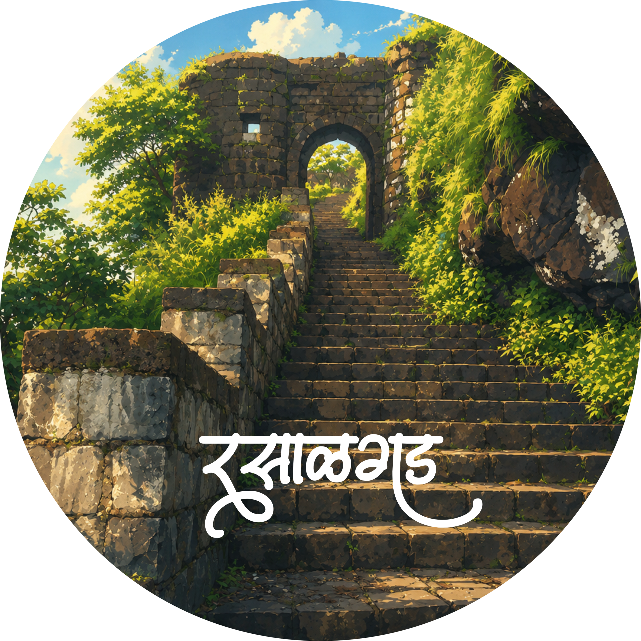 Rasalgad Fort Pin Badge - Image 2