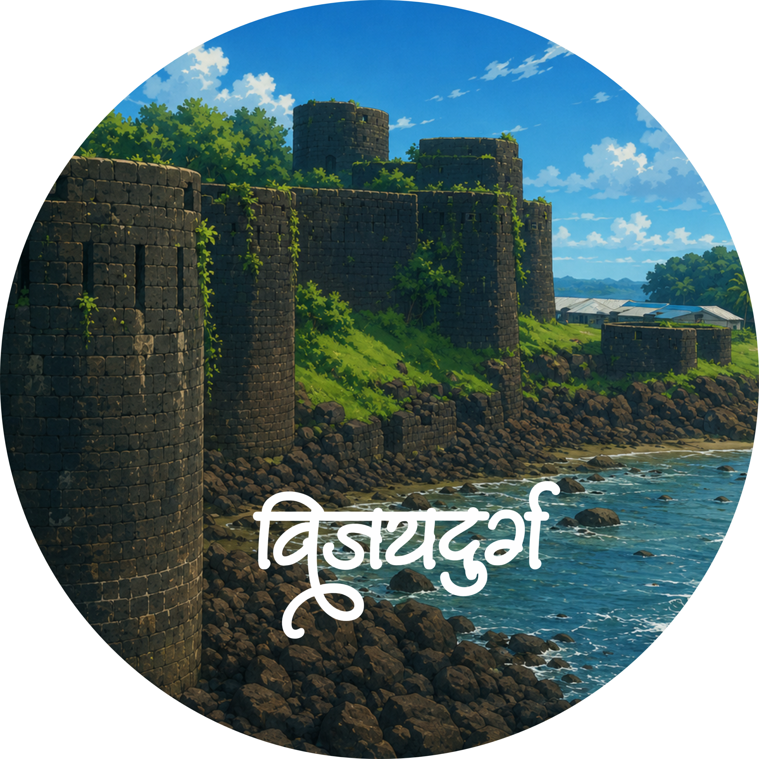 Vijaydurg Fort Pin Badge - Image 2