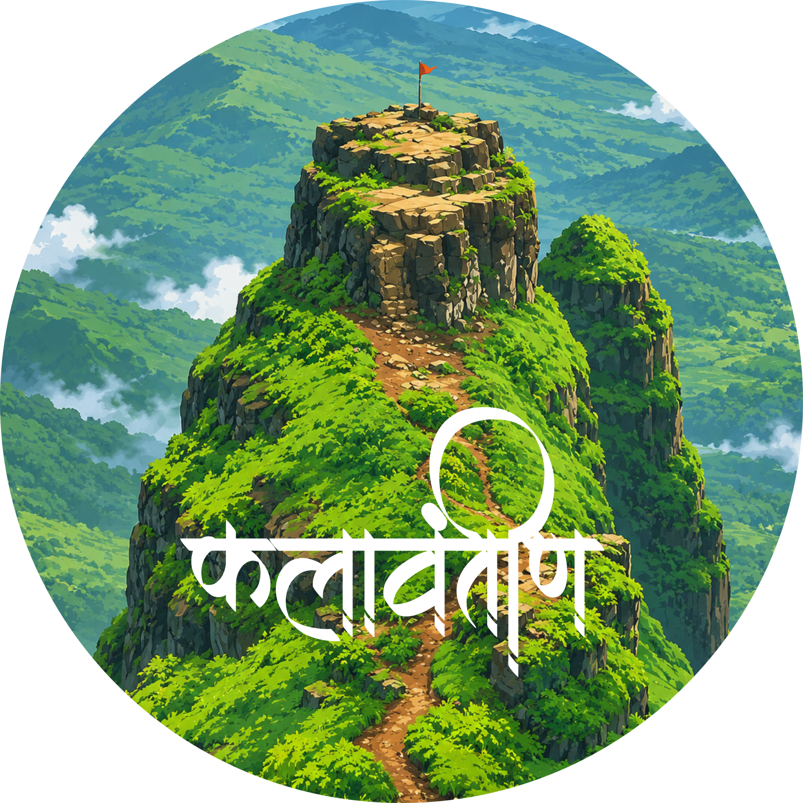 Majestic Kalavantin Fort Badge – Premium Maharashtra Trek Pin Button - Image 2