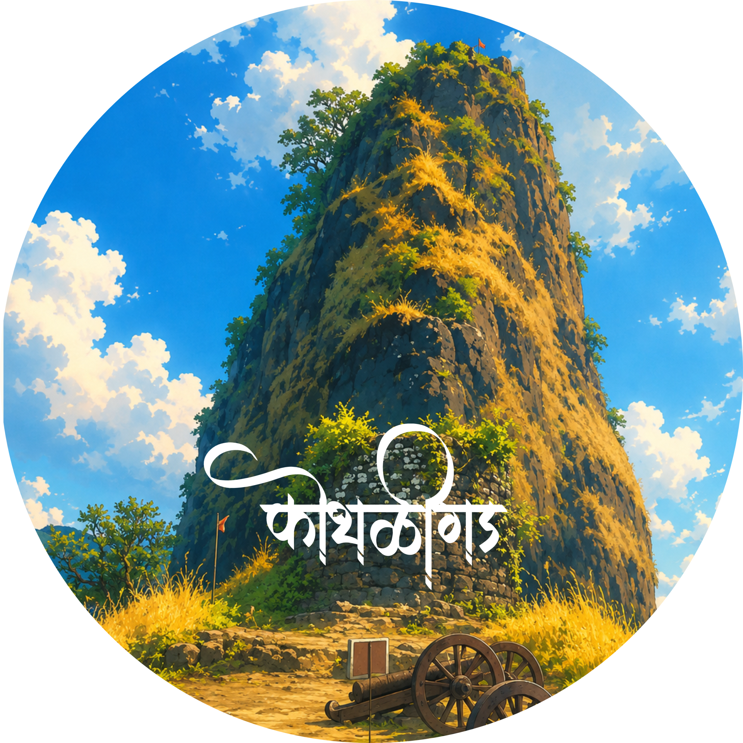 Premium Kothligad Fort Badge – Maharashtra Trek Collectible Pin Button - Image 2