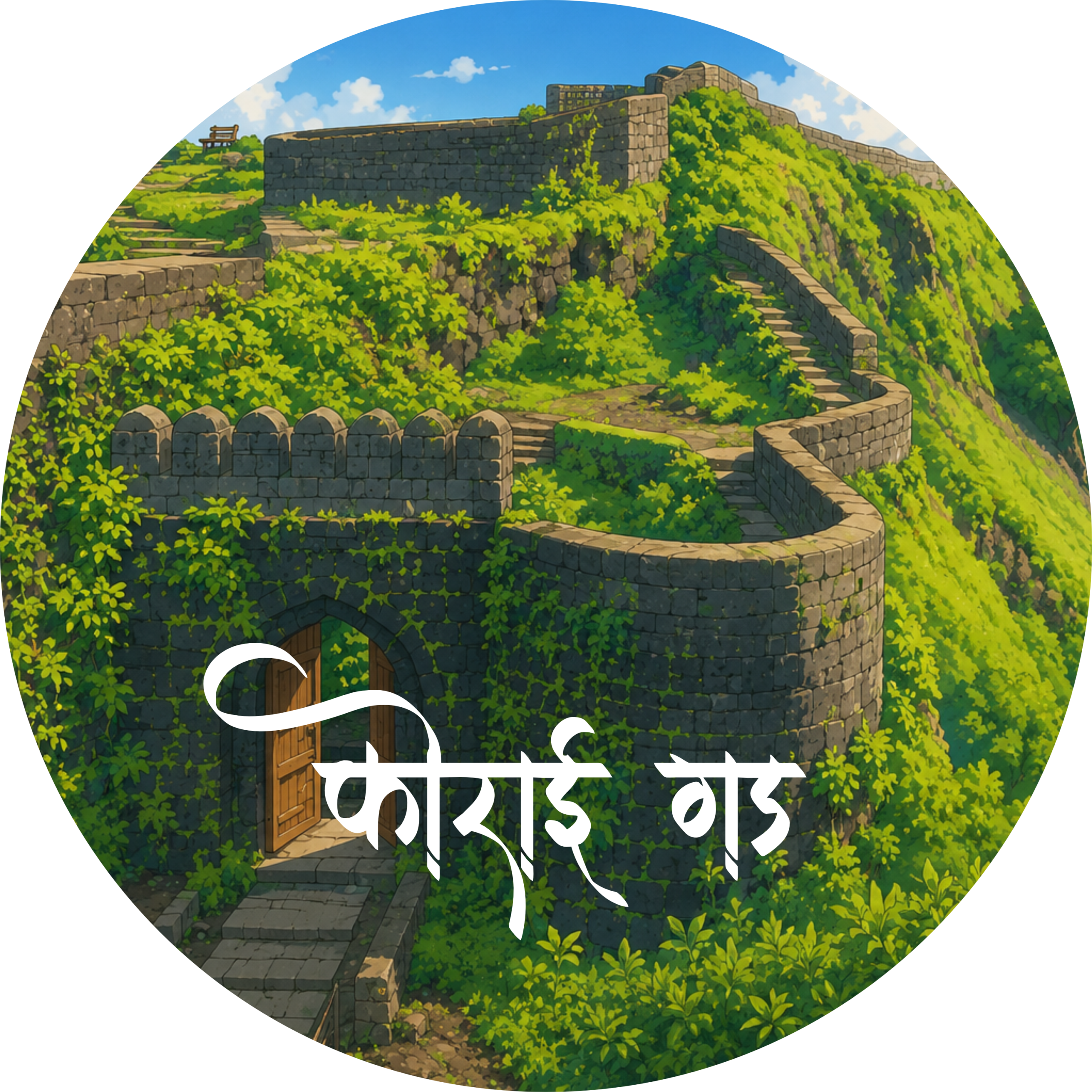 Majestic Korigad Fort Badge – Premium Maharashtra Trek Pin Button - Image 2