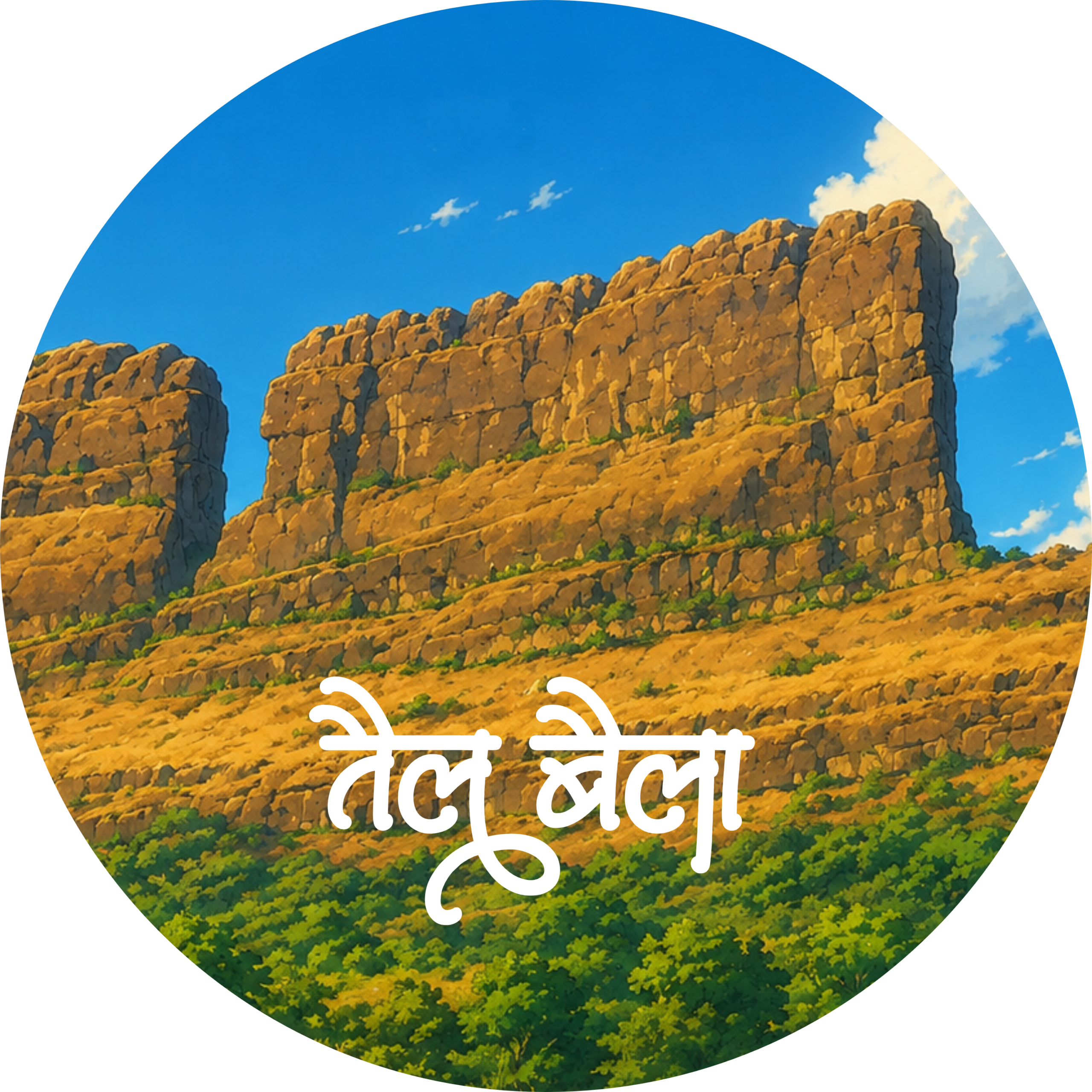 Premium Tel Baila Fort Badge – Maharashtra Trek Collectible Pin Button - Image 2