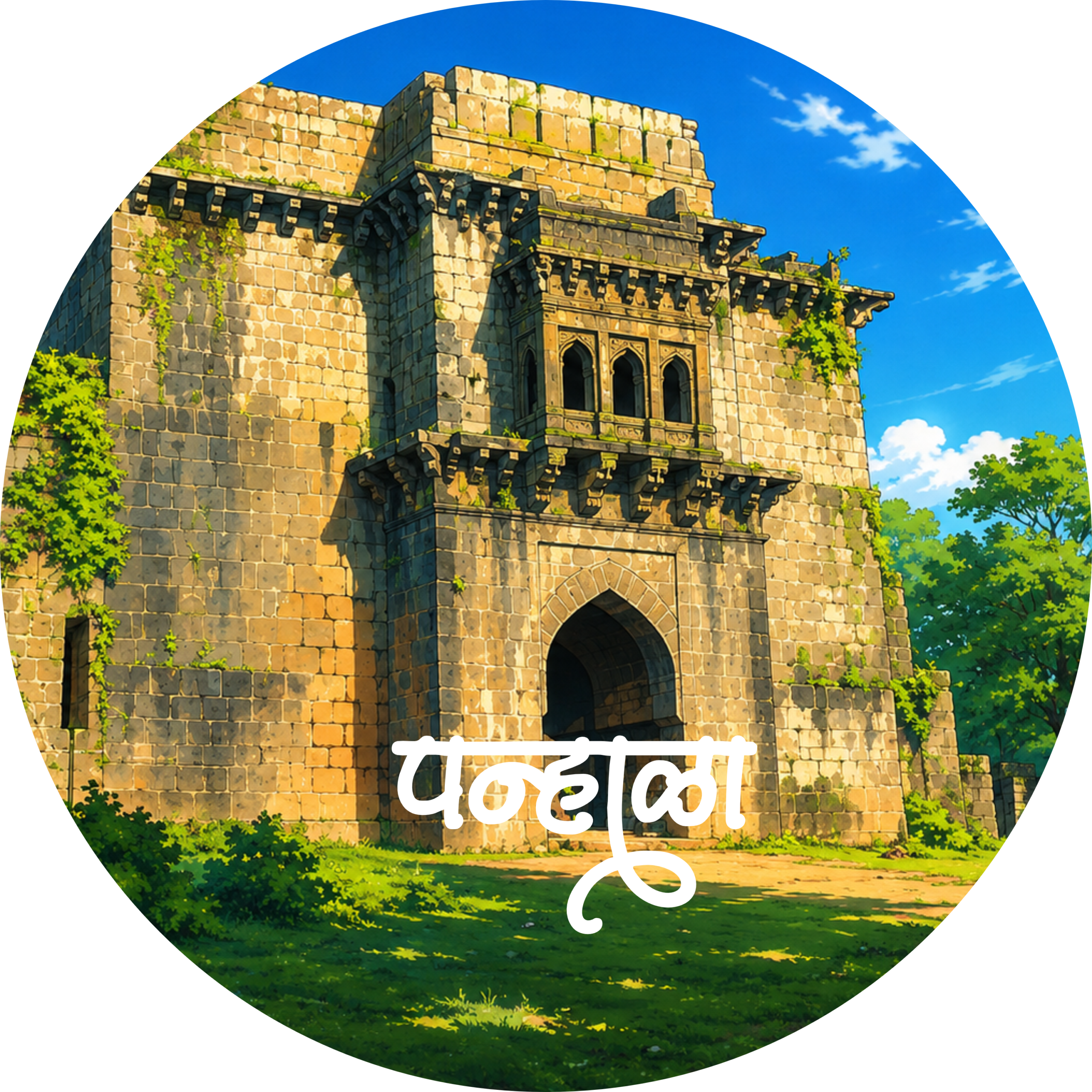 Premium Panhala Fort Badge – Maharashtra Heritage Collectible Pin Button - Image 2