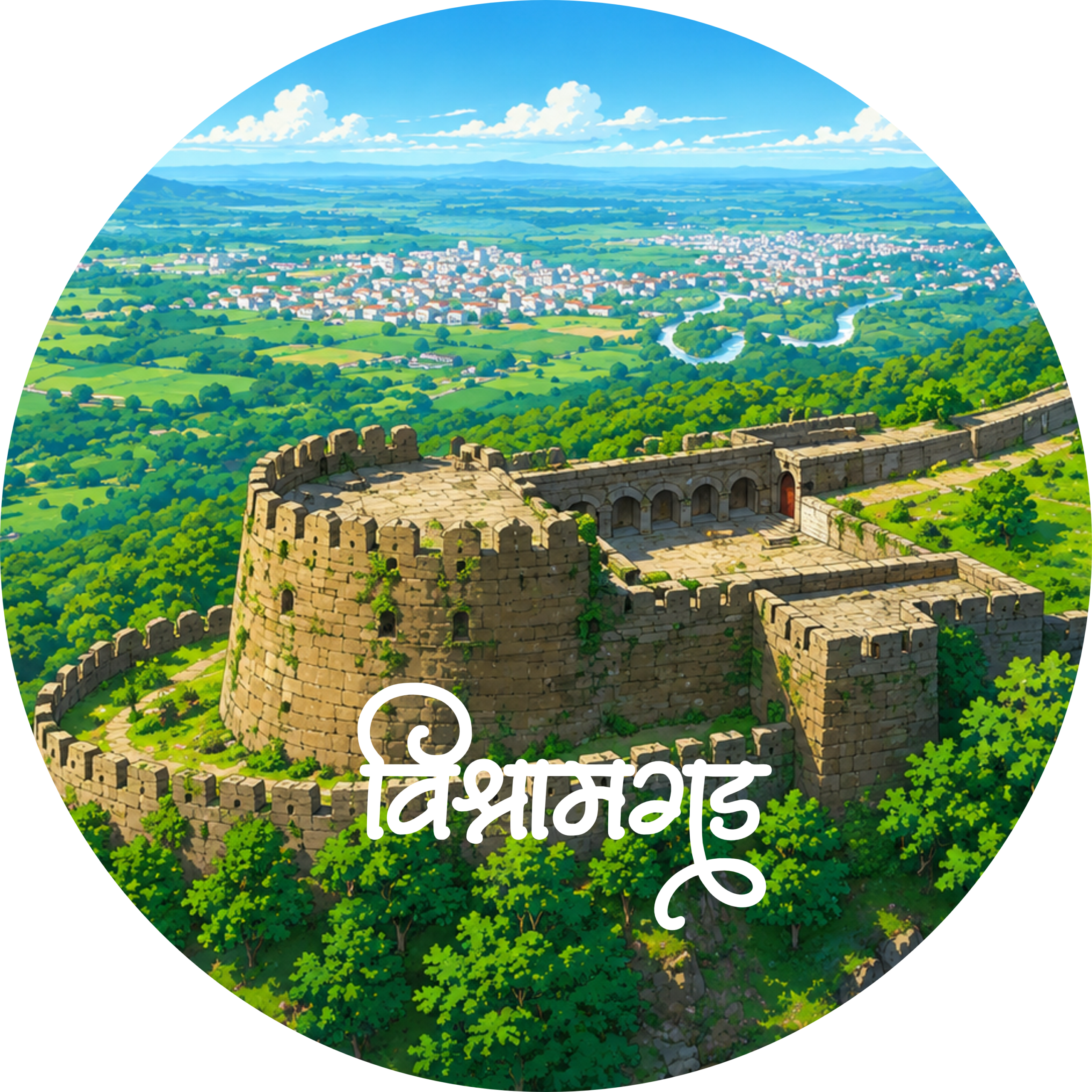 Vishramgad Fort Pin Badge - Image 2