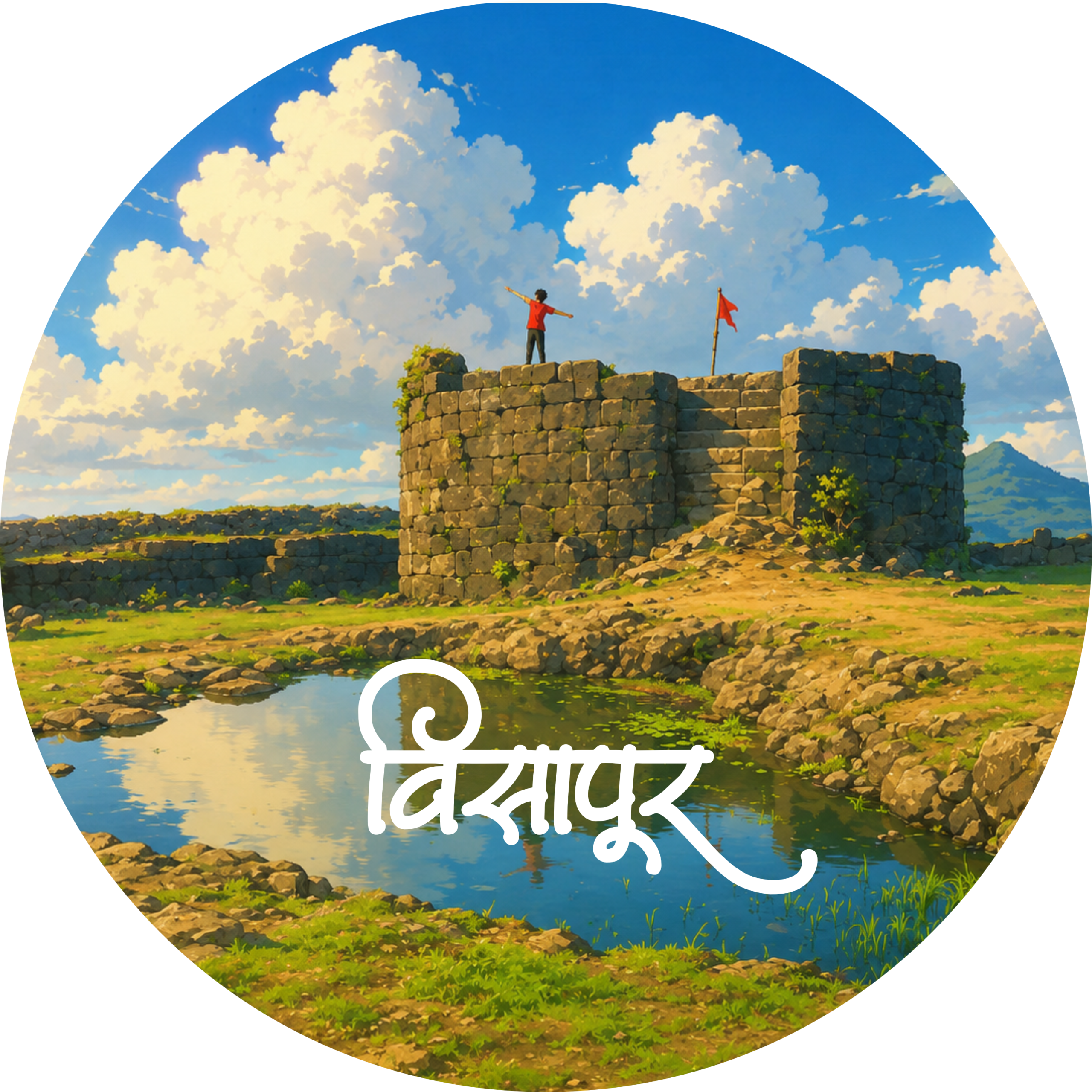 Visapur Fort Pin Badge - Image 2