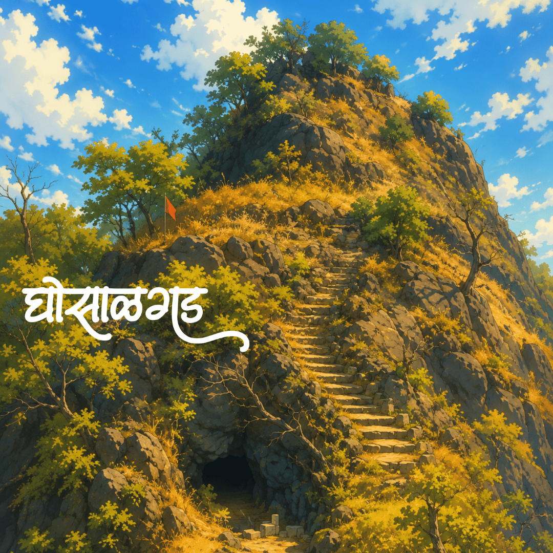 Ghosalgad Fort Fridge Magnet – Maharashtra Heritage Souvenir - Image 2