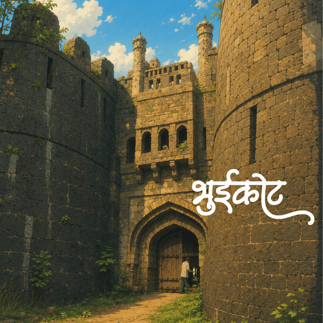 Bhui Kot Fort Fridge Magnet – Maharashtra Heritage Souvenir - Image 2