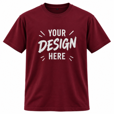 Customizable Round Neck T-Shirt