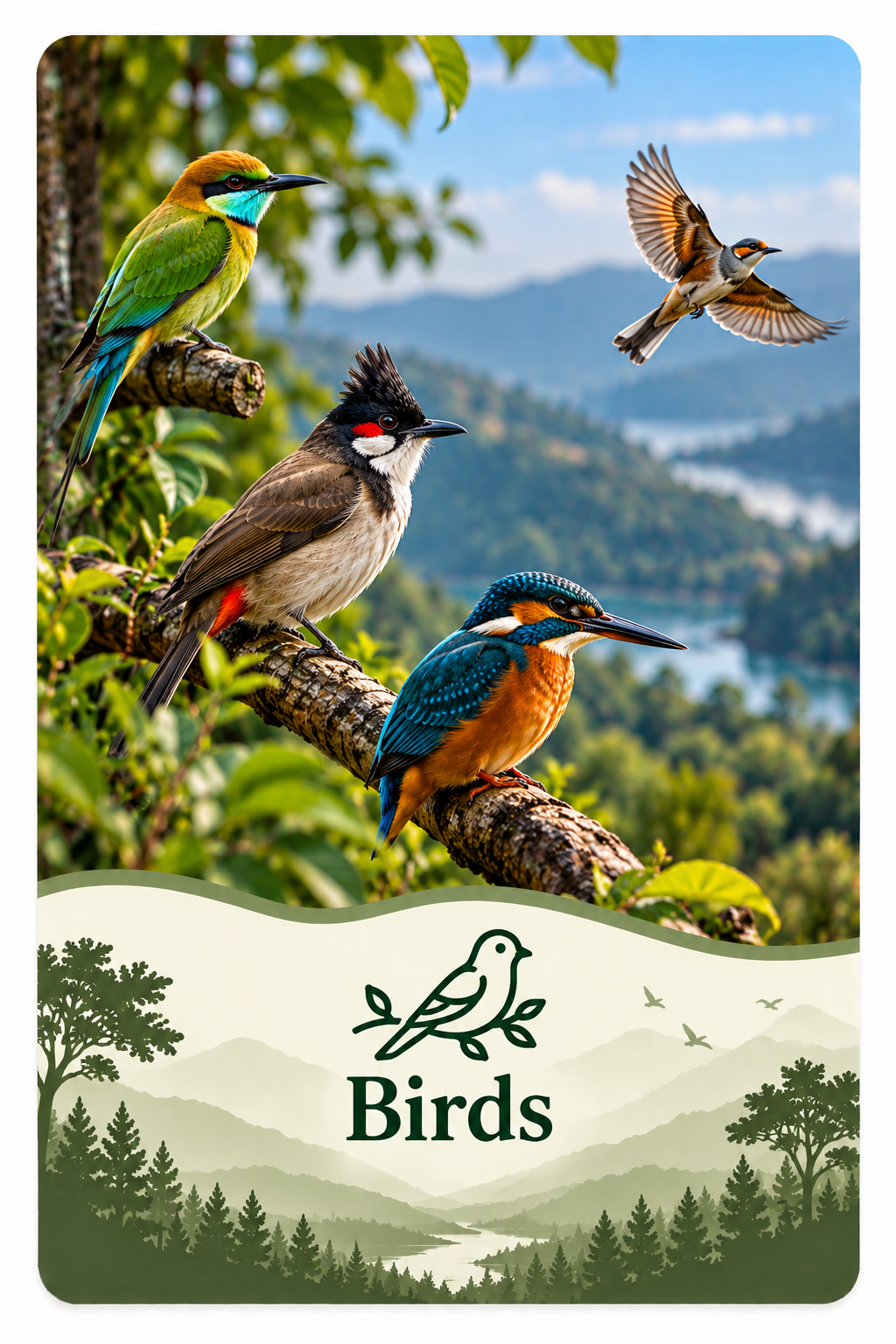 Birds in a Verdant Valley