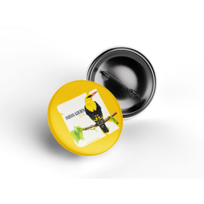 Indian Golden Oriole pin badge