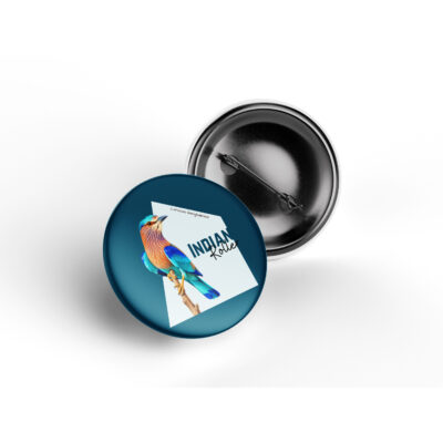 Indian Roller pin badge