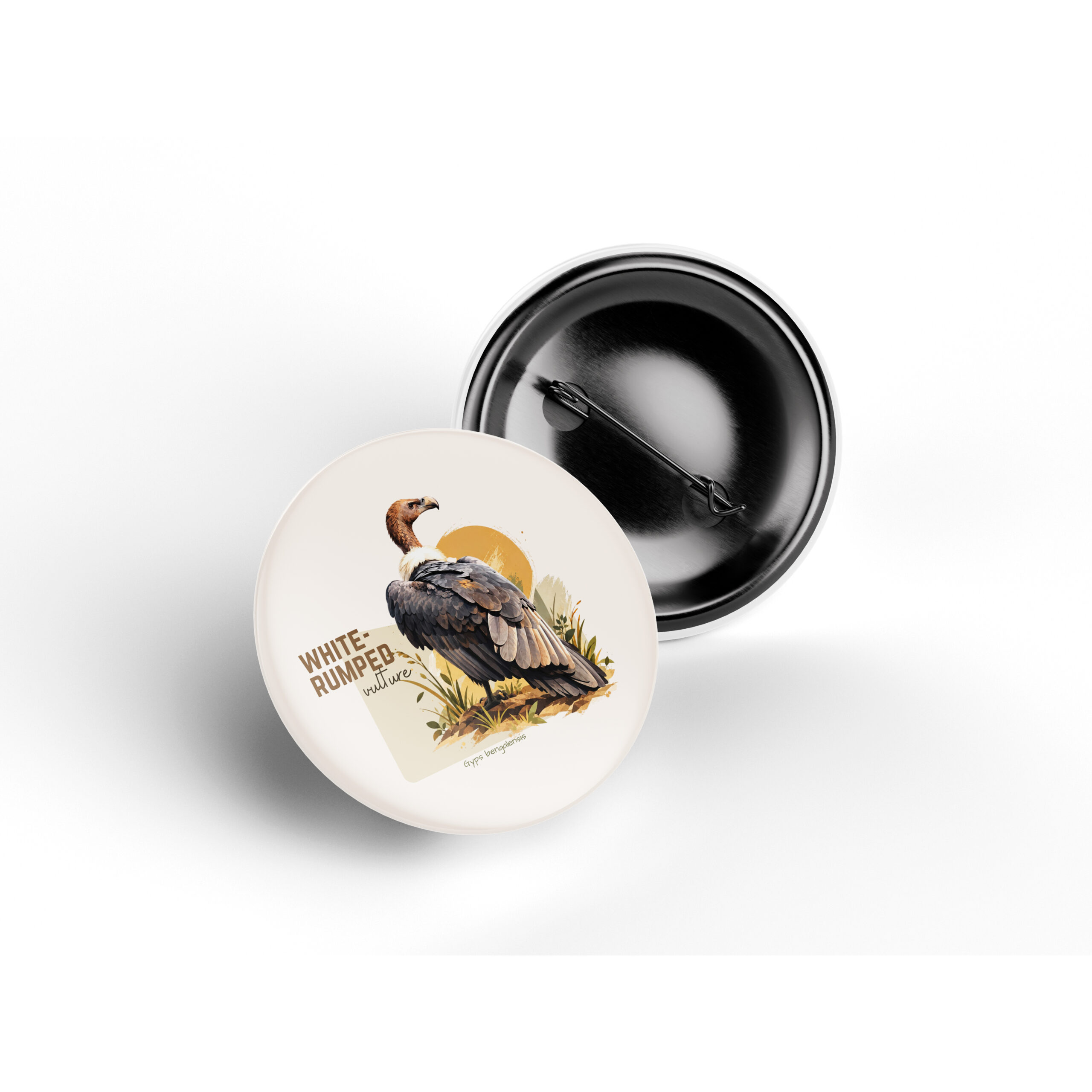 White-rumped Vulture pin badge