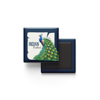 Indian Peafowl fridge magnet