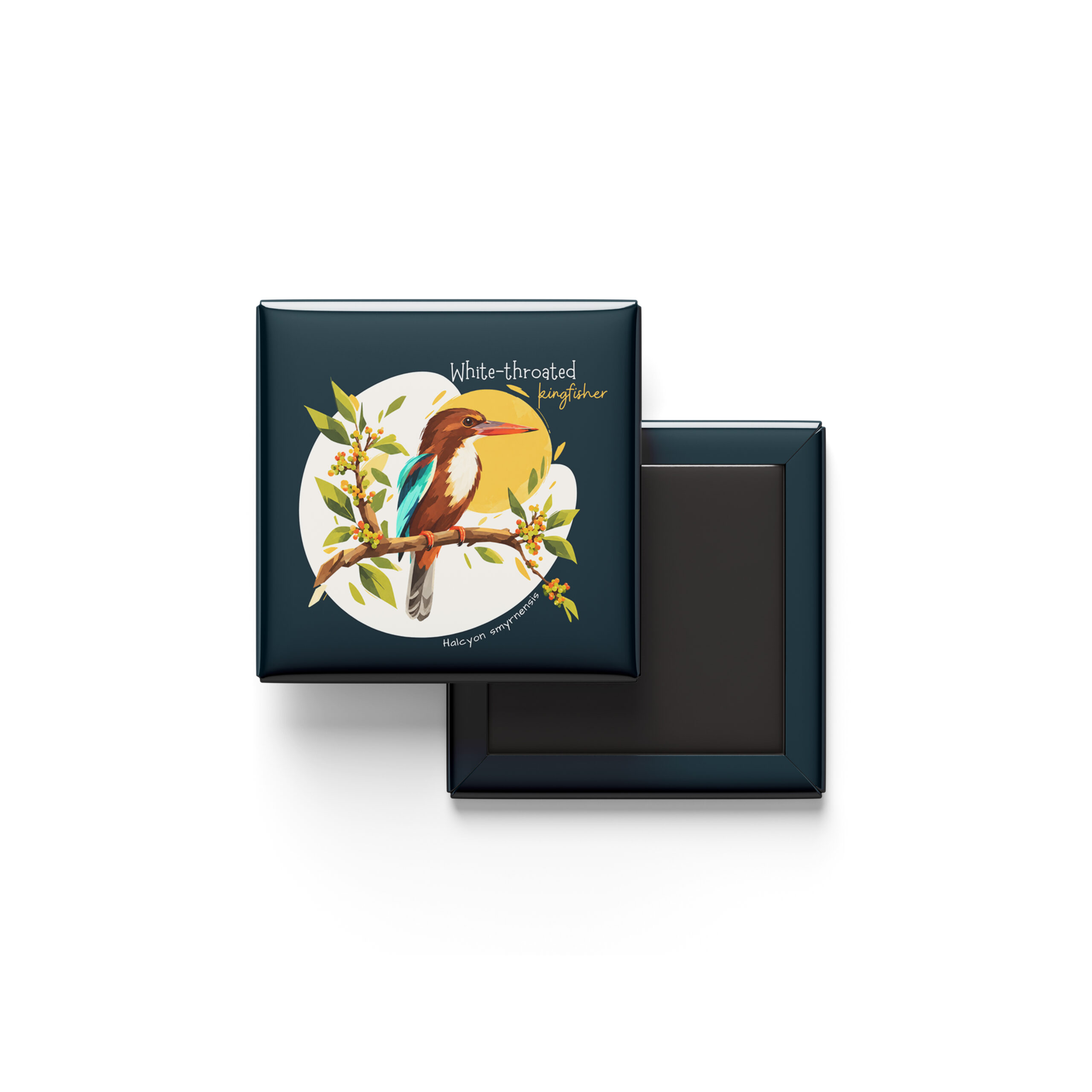 White-throated Kingfisher fridge magnet