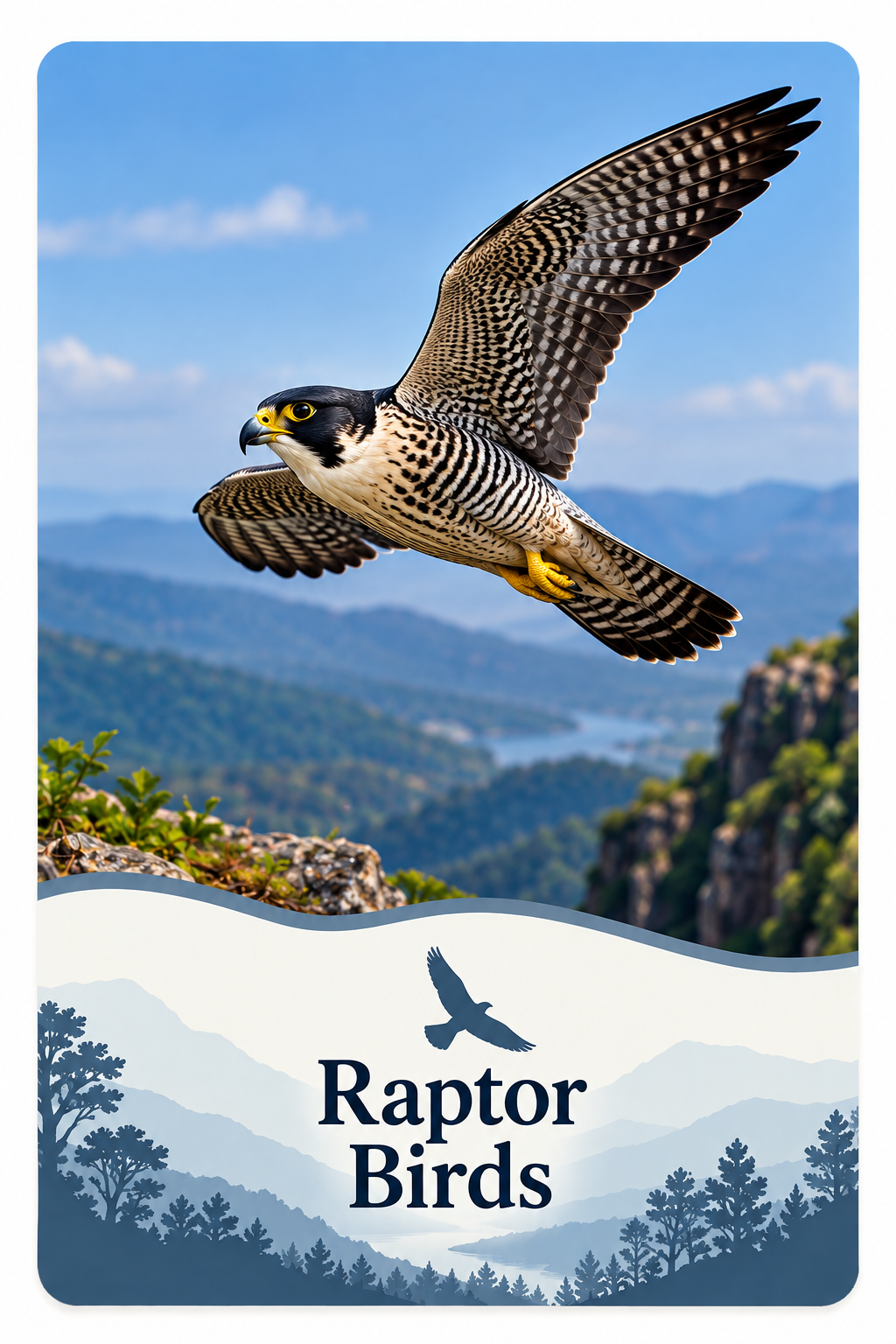 Raptor Birds in Flight